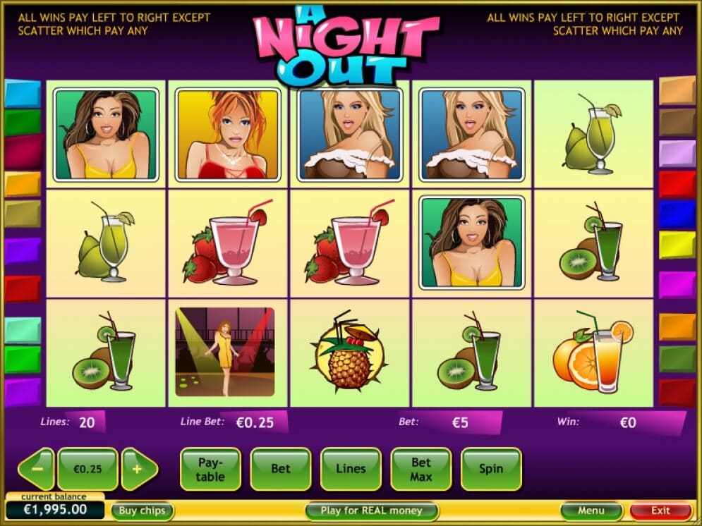 ตัวอย่างเกม A Night Out