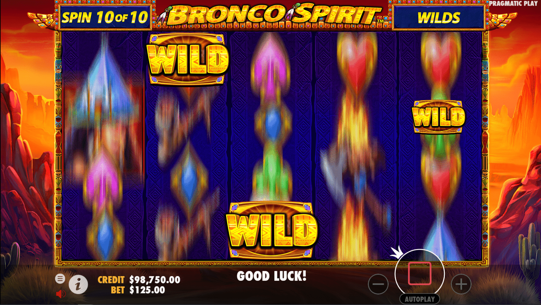 ฟีเจอร์ในเกม Bronco Spirit