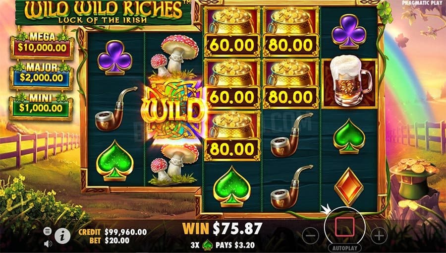 รางวัลภายในเกม Wild Wild Riches